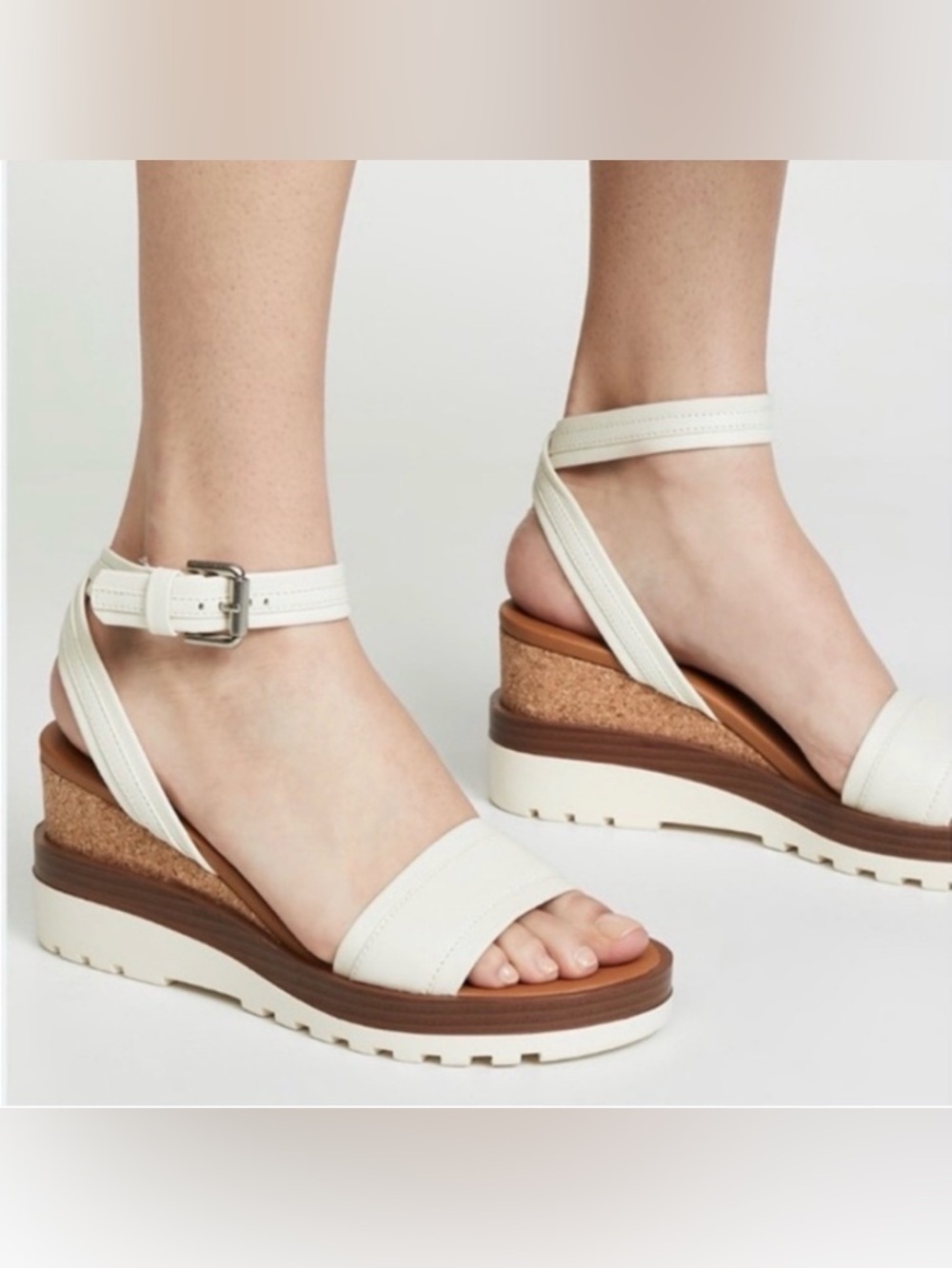 See by Chloe | Robi Wedge Platform Sandals | off white-40 US:10